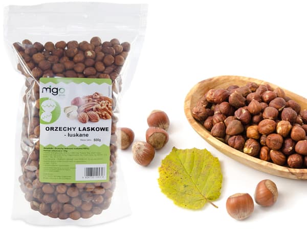 Skallede hasselnødder (500g) - MIGOgroup