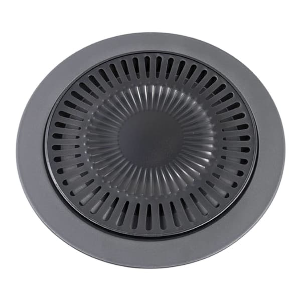 Grill grilltilbehør TIL campingkomfur 32 CM sort dobbelt NON-stick