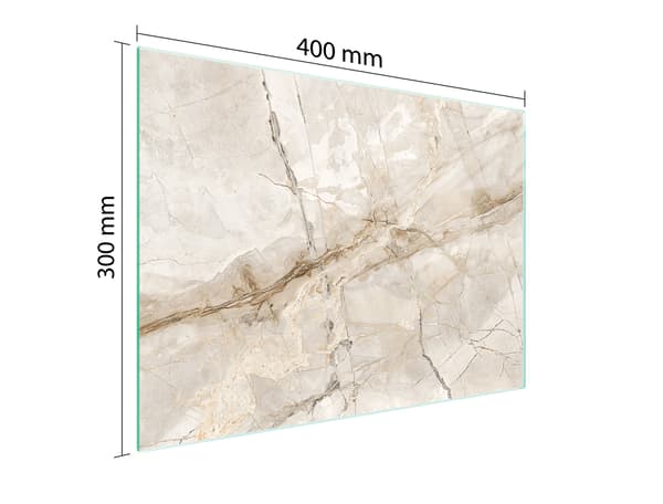 GLASSKÆREBRÆT 40x30 MARMOR