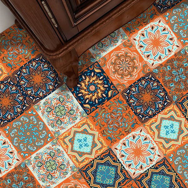 Selvklæbende PVC-patchwork-paneler sæt med 10 tapet 20x20 cm ZM-06-024