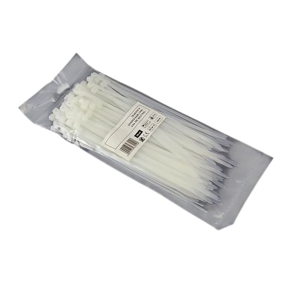 Buntbandstejp 4,8x200mm - 100st vit