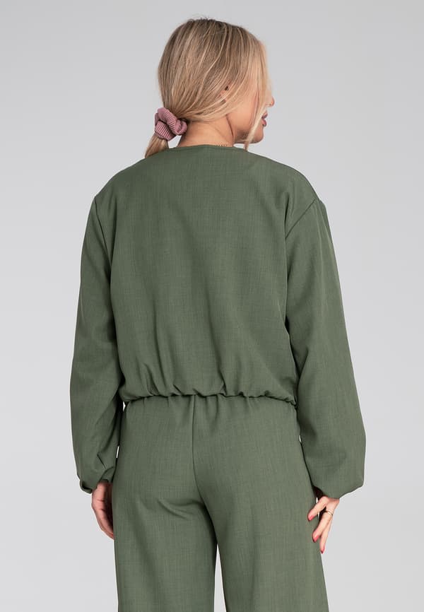 Elegant dambomberjacka grön storlek S/M