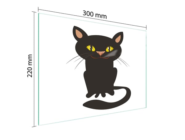 GLAS SKÆREBRÆT 30x22 KAT