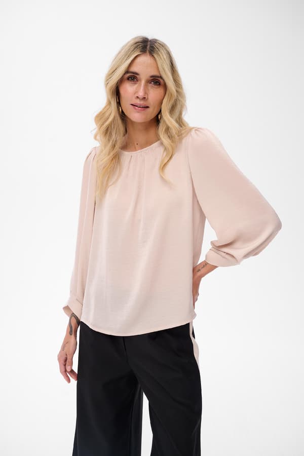 Chic Lys Beige Damebluse Chic Lys Beige Damebluse 44