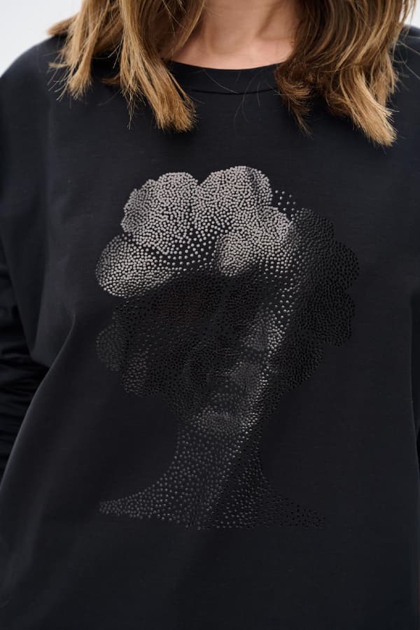 Siri Sort Damebluse 36/38