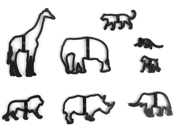 Safaridjur Sockerfondant Utstickare 8 st