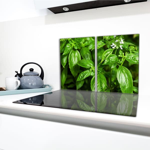Glasbeskyttelsesplade til komfur 2x40x52 Basil