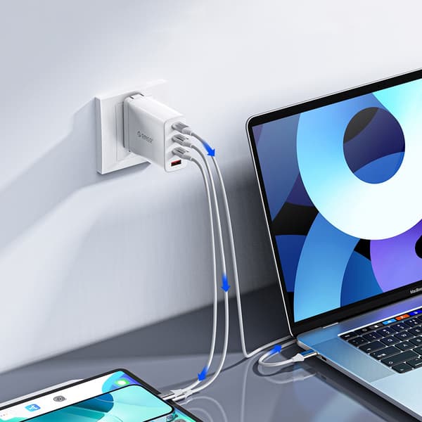 CDX 100W 5A strömförsörjningskabel USB-C 1m - Vit