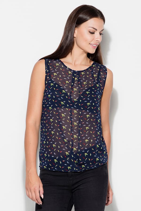 Bluse K139 Marineblå S