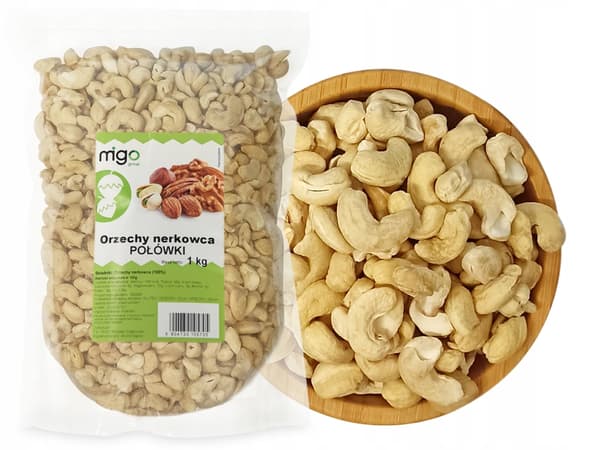 Migogroup Cashewnødder halverede 1 kg