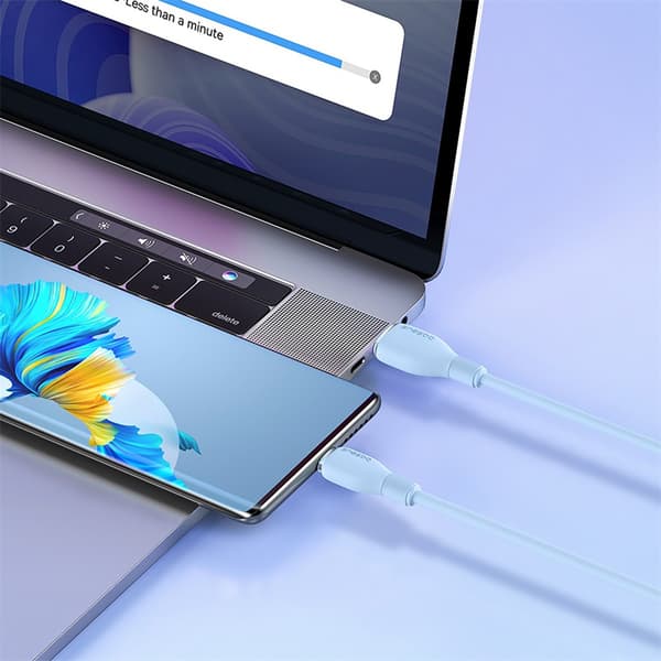 Pudding USB-A USB-C 100W 2m Kaapeli - Sininen