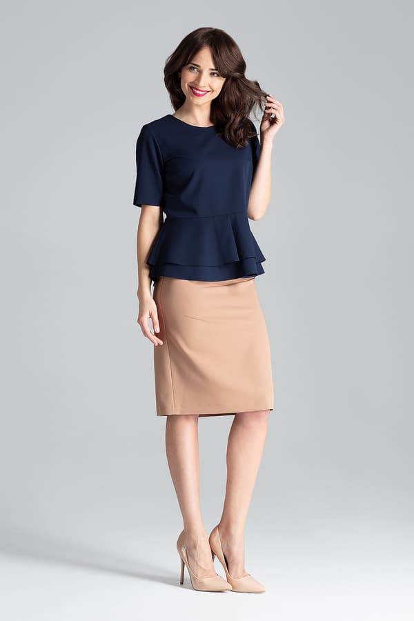 Blus L026 marineblå S