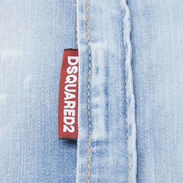 DSQUARED2 Herr D2 Denim Jeansskjorta - Storlek: IT48