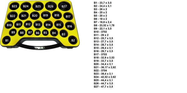 JCB NBR BOX O-ringsæt