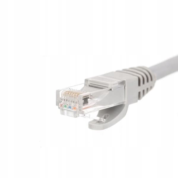 Patchkabel RJ45, Netrack støbt dæksel, kat. 5e UTP, 0,25m grå
