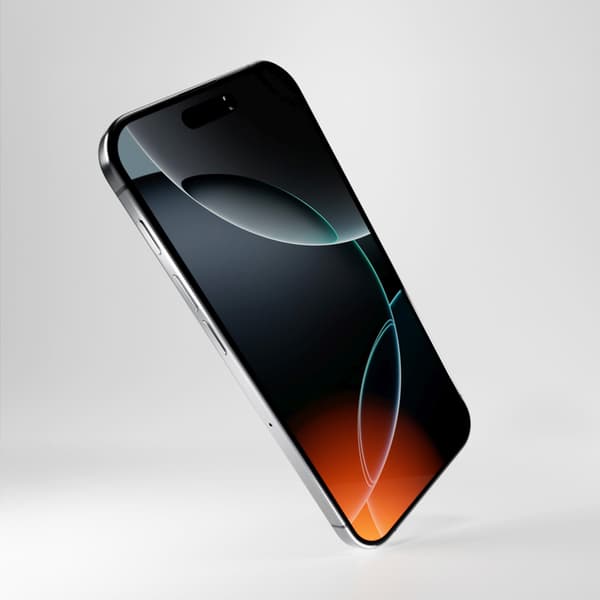 Hybridglas med sort ramme til iPhone 16 Pro Max Fleksibelt Glas D3O
