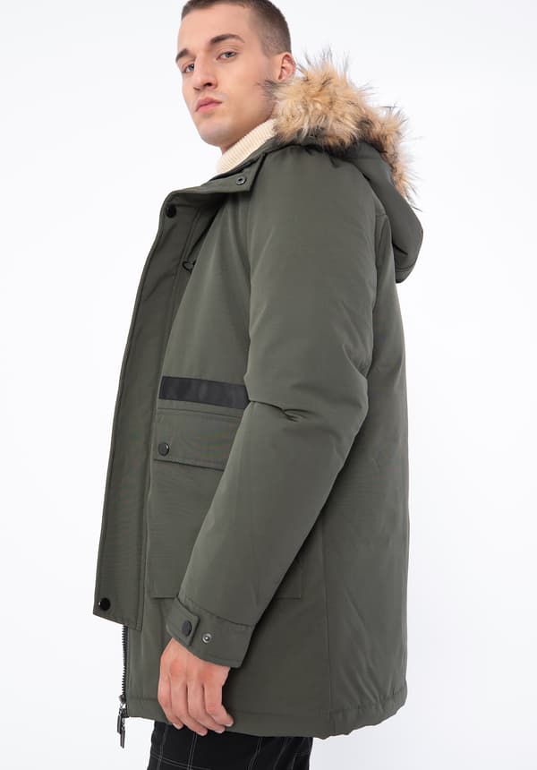 Wittchen Herre Isoleret Jakke, Lige, Grøn, Polyester