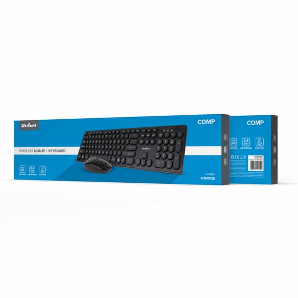 Rebel WS400 Trådlöst Tangentbord och Musset USB 2.0 Optisk Sensor