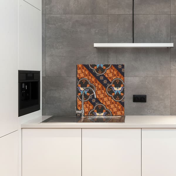 GLASPANEL TIL KØKKEN 60x65 Butterfly