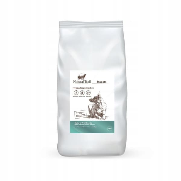 Natural Trail PREMIUM INSEKTER torrfoder för hundar 10 kg