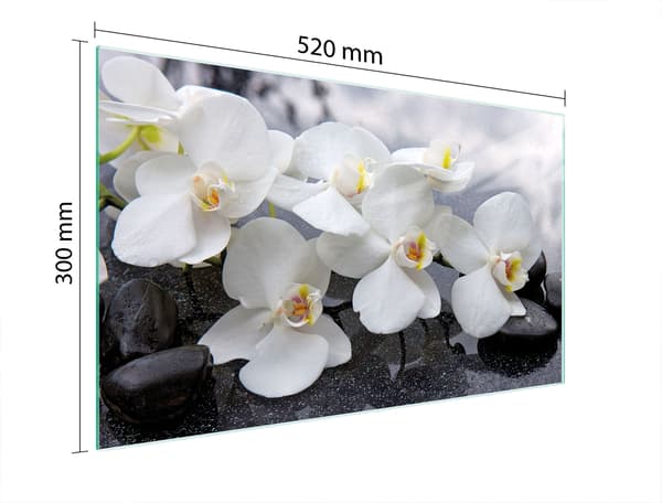 SKÄRBRÄDA I GLAS 52x30 ORCHID