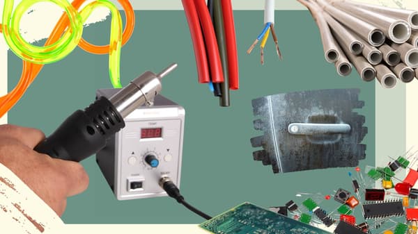 Loddestation varmluftssvejser til plast 700W