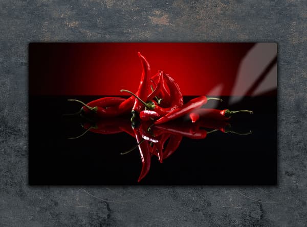SKÄRBRÄDA I GLAS 52x30 CHILI