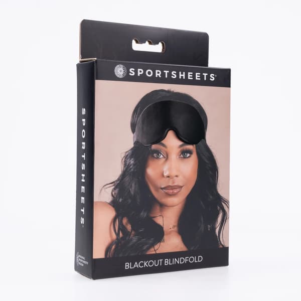 Sportsheets musta elastinen silmänaamio