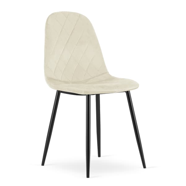 ASTI stol - beige sammet x 3