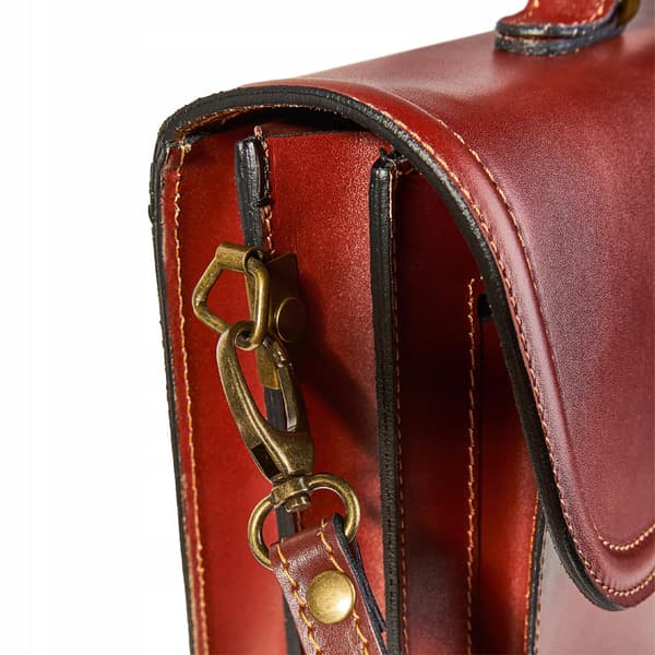 TBA-325 COGNAC Herrelædermappe CLASSY +CERTIFIKAT
