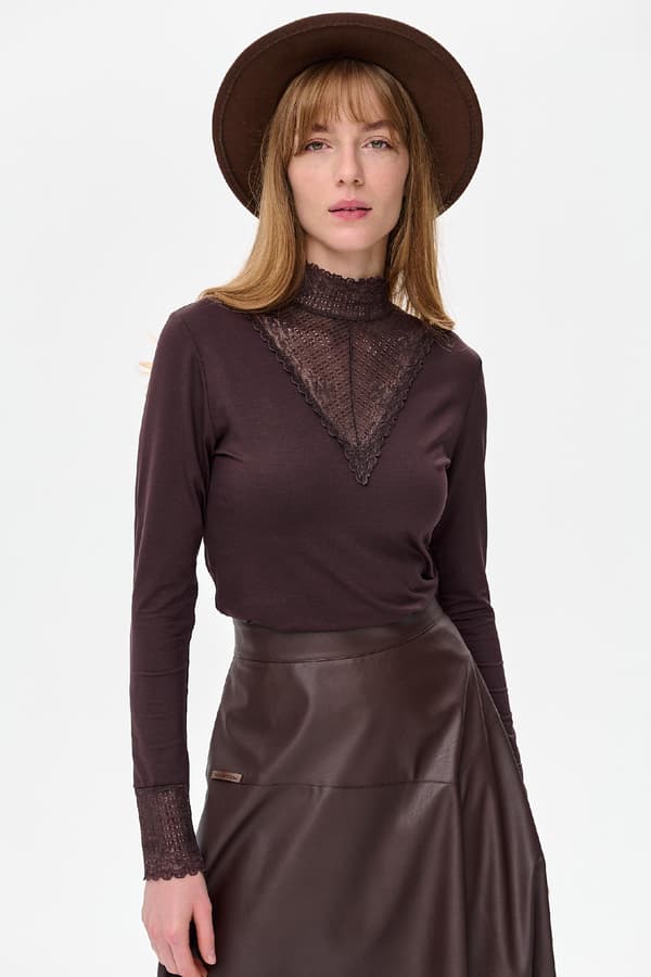 Damebluse Oyana 2 Chokolade 44
