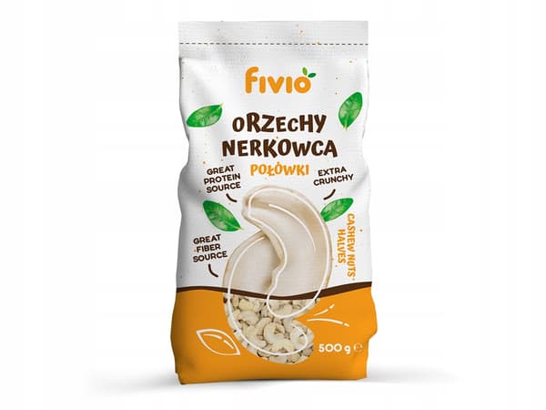 FIVIO halve cashewnødder 500 g