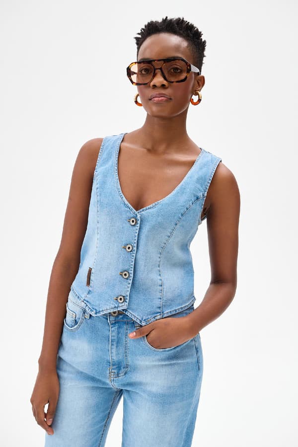 Damväst 3D 1730 Lättjeans 36