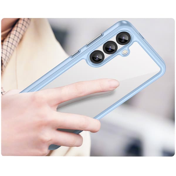 Samsung Galaxy A36 Outer Space-cover med fleksibel ramme - Blå