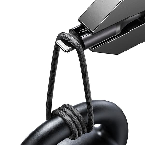 USB-A Kabel - iPhone Lightning S-A60 StarTalk 3A 1,2m - Sort