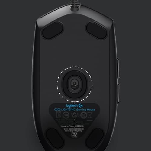 Logitech G203 Lightsync -langallinen pelihiiri, USB-A, 8000 DPI, musta
