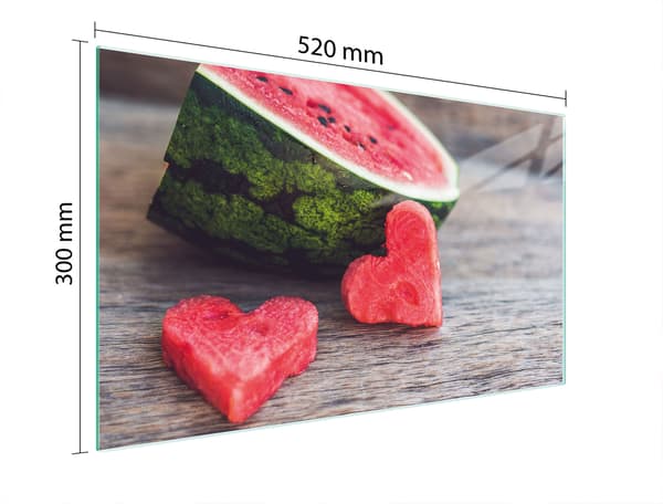 GLASSKÆREBRÆT 52x30 VANDMELON
