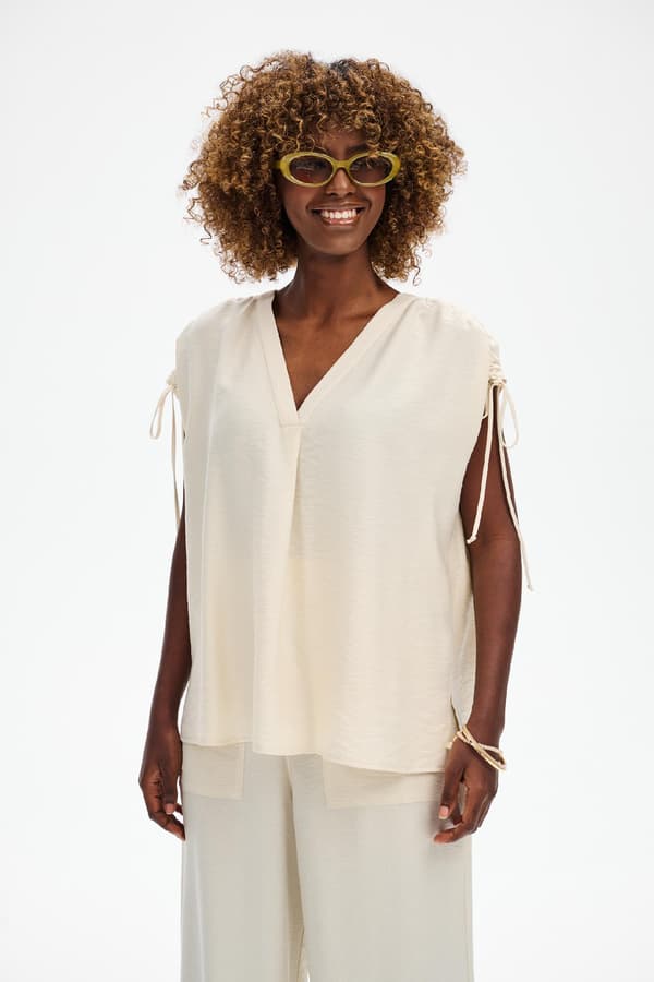 Damebluse Alis Lys Beige 44/46