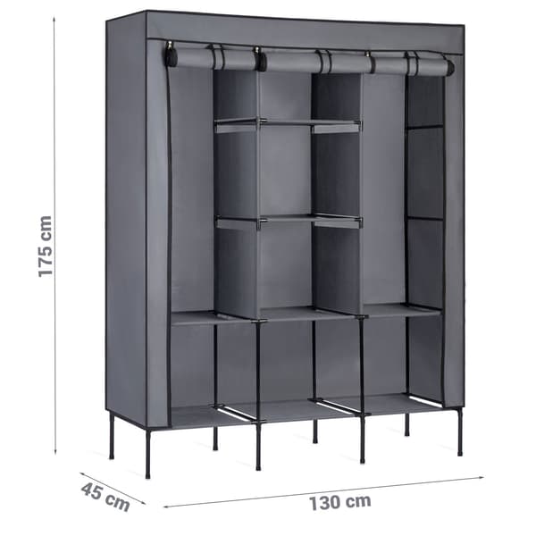 Massido tekstilgarderobe - grafit