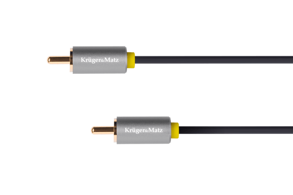 Kruger och Matz Basic RCA-kabel 1RCA-1RCA 0,5m
