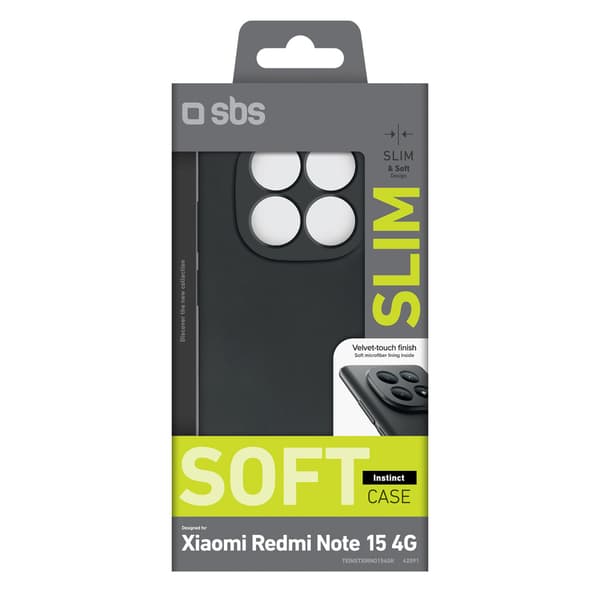 Etui til Xiaomi Redmi Note 15 4G Instinct - sort