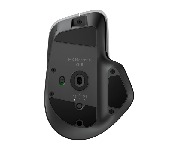 Logitech MX Master 4 Trådløs Mus RF Trådløs + Bluetooth, 8000 DPI, Grafit