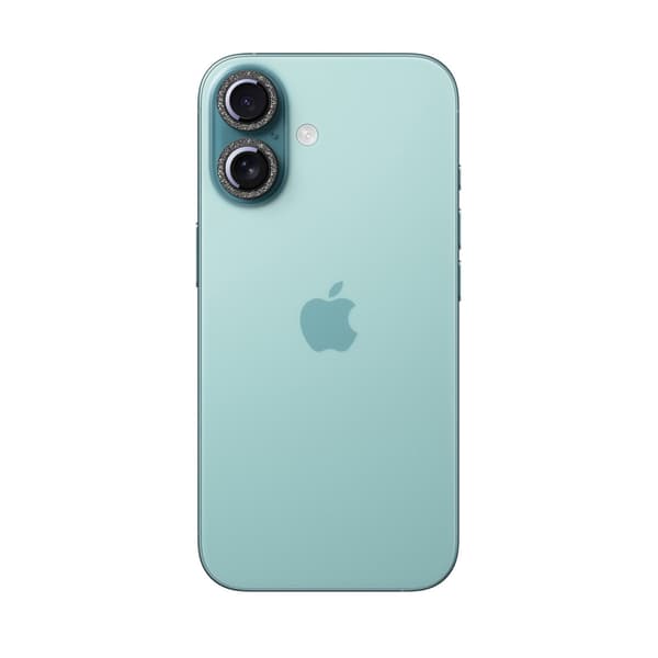 iPhone 16/16 Plus linsskyddsglas - svart