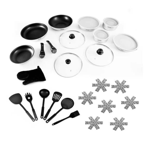 Kitchencook FLEX30 30-delt aluminiumsgrydesæt med tilbehør