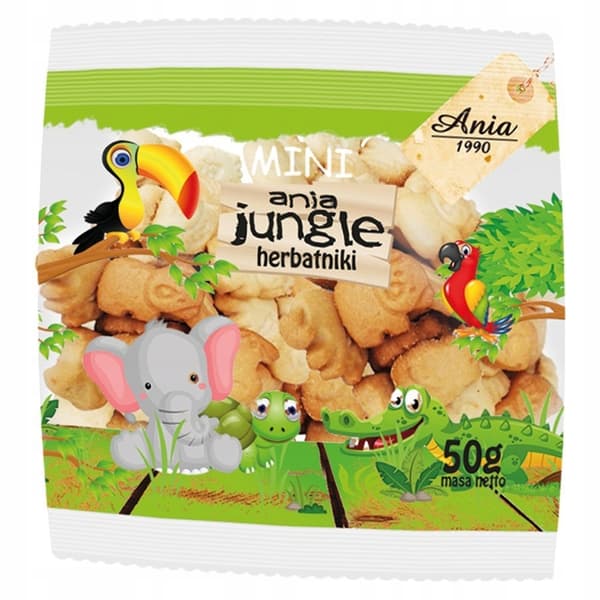 Ania mini zoo-kex 50 g sockerfria
