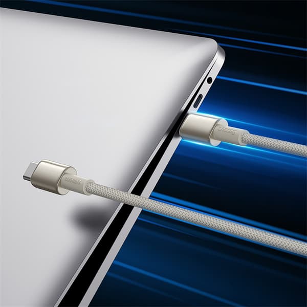 Volframikultainen USB-C-kaapeli - USB-C 100W 1m - Kulta