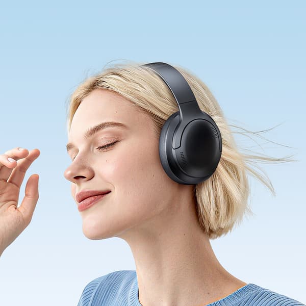 Bass BH1 Bluetooth trådløse on-ear hovedtelefoner - sort