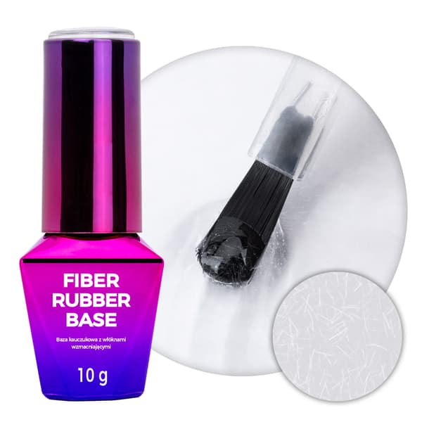 Molly Nails Gummifiberbas Klar 10g