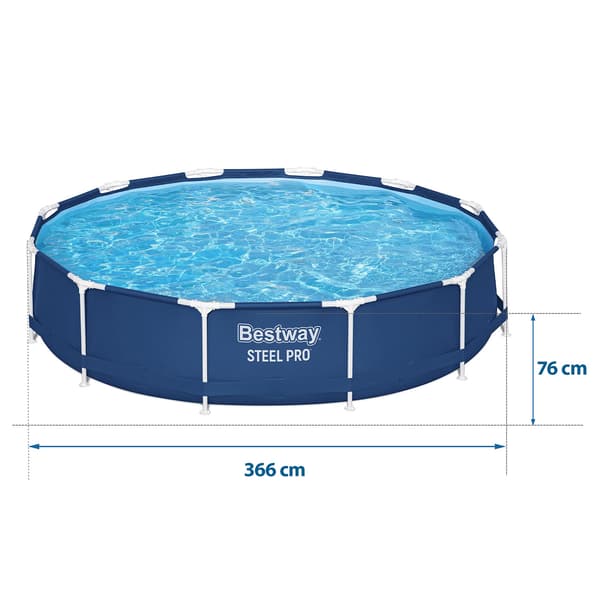 Trädgårdspoolram 366 x 76 cm Bestway 56706