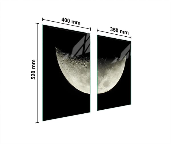 GLASSKYDDSPLÅT FÖR SPIS 75x52 MOON